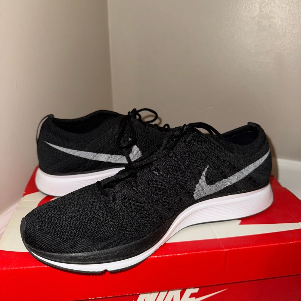 Nike Black and White Flyknit Sneakers